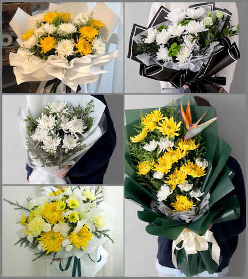 安徽芜湖市无为县鹤毛乡董圩村白事花束代送
